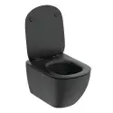 Toiletpakke m/Ideal standard Tesi toilet m/sæde, grohe cisterne og mat sort trykknap