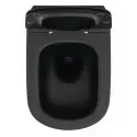 Toiletpakke m/Ideal standard Tesi toilet m/sæde, grohe cisterne og mat sort trykknap
