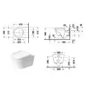 Toiletpakke m/Duravit D-Neo toilet m/ Geberit cisterne, sæde og matsort trykplade