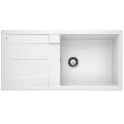 Blanco Metra XL 6S, 100 x 50 cm, køkkenvask i SILGRANIT, Vendbar - hvid