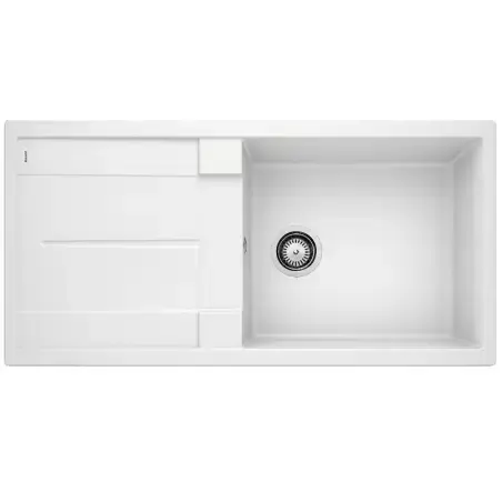 Blanco Metra XL 6S, 100 x 50 cm, køkkenvask i SILGRANIT, Vendbar - hvid