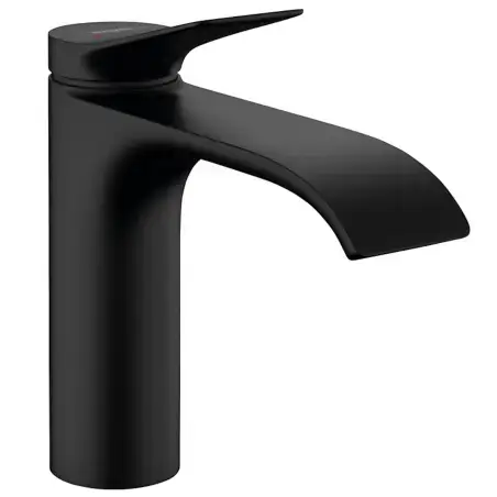 Hansgrohe Vivenis håndvaskarmatur 110, uden bundventil, mat sort
