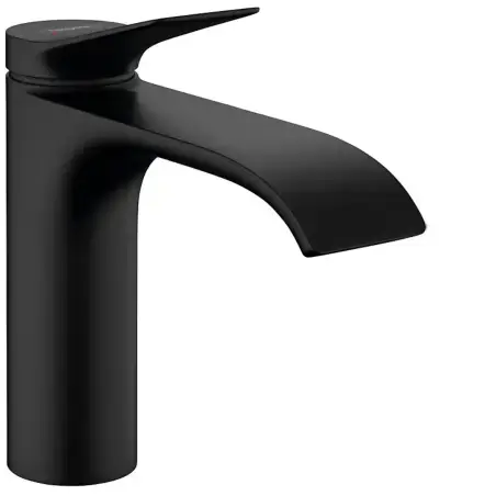 Hansgrohe Vivenis håndvaskarmatur 110, med bundventil, mat sort