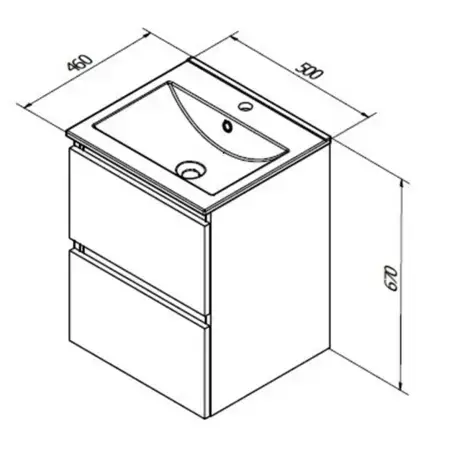 Sanibell Basicline møbelpakke, 50x46cm, Whiskey eg