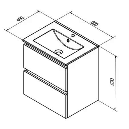 Sanibell Basicline møbelpakke, 60x46cm, Whiskey eg