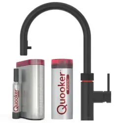 Quooker Flex sort 5i1, inkl Combi+ beholder & Cube køler