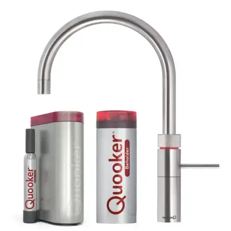 Quooker Fusion round Rustfrit stål 5i1 - Pro3-VAQ & Cube køler