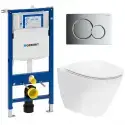 Toiletpakke m/Geberit cisterne, Ifø spira toilet m/sæde, og krom trykplade