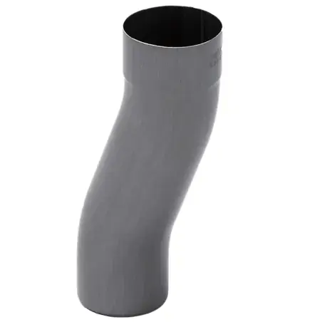 VMZINC Quartz dobbeltbøjning med Ø87 mm nedløb