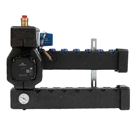 Wavin Midishunt med Grundfos pumpe og isolering - til 8 kredse