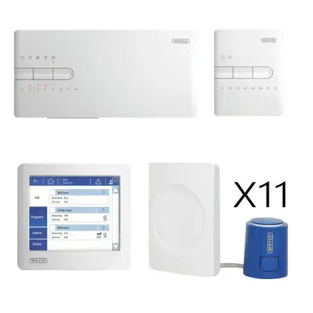 Wavin Sentio trådløs gulvvarmepakke til 11 kredse