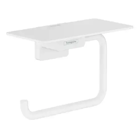 Hansgrohe AddStoris papirholder m/hylde - mat hvid