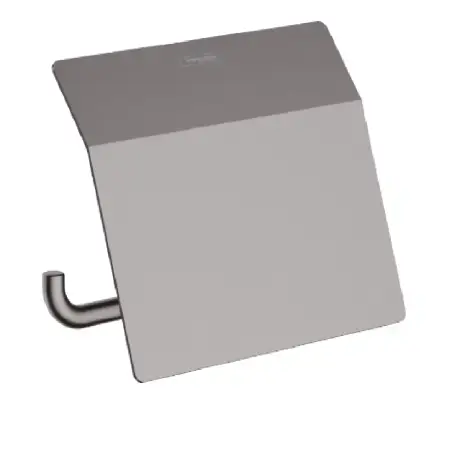 Hansgrohe AddStoris papirholder m/låg - sort krom