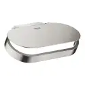 Toiletpapirholder m/låg, supersteel