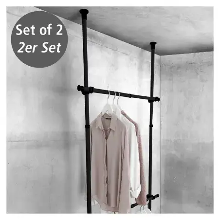 Wenko Herkules - 2 stk bøjlestang til garderobe