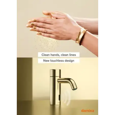 Damixa Silhouet Touchless håndvaskarmatur - børstet messing