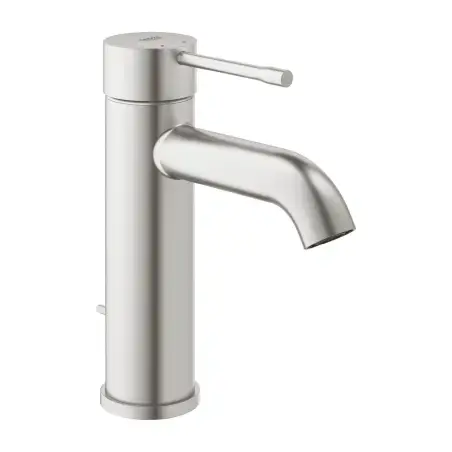 Grohe Essence Håndvaskarmatur - supersteel - small, m/bundventil