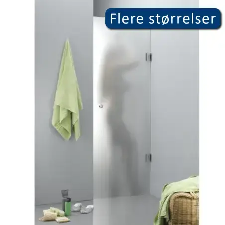 TopDesign Nichedør 8mm, frostet glas - 70x200cm