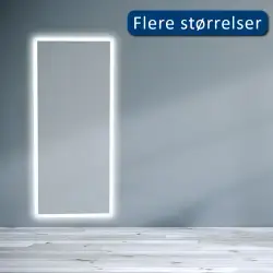 Nordic Bad Tenna 1 LED-spejl, 160 x 50 cm