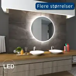 Nordic Bad Sandra 1 rundt LED-spejl, Ø60 cm