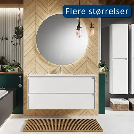 Alterna Luxor LED spejl, Ø60 cm med Anti Dug og Finger Touch