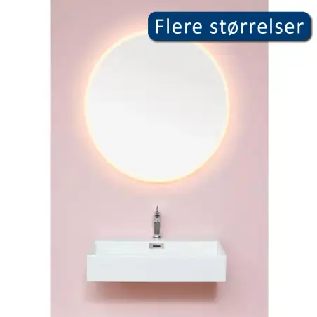 Cassøe Johannesburg spejl m/front & backlight LED - Ø60 cm