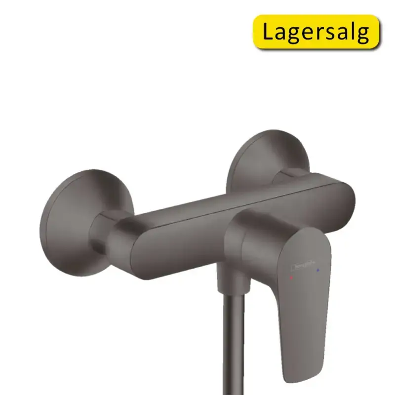 Hansgrohe Talis E 1-grebs brusearmatur, børstet sort krom