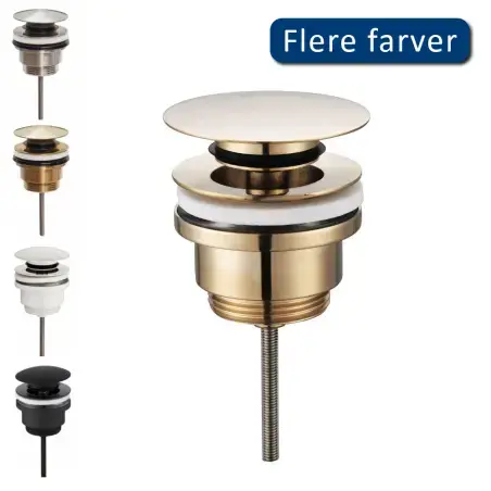 Cassøe universal klik-ventil - Blank messing