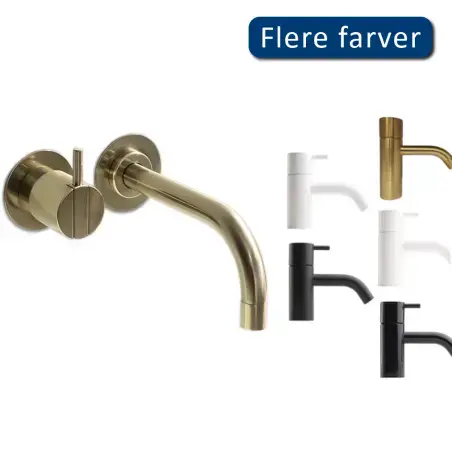 Vola 111 - 19 indbygningsarmatur - poleret messing natur