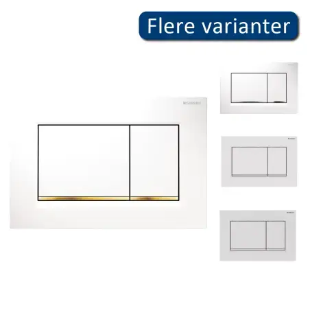 Geberit Sigma 30 betjeningsplade - Hvid/guld
