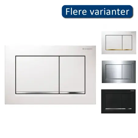 Geberit Omega 30 betjeningsplade - hvid/krom