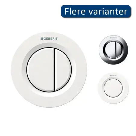 Geberit Omega 01 remote trykknap - hvid
