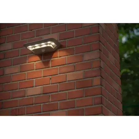 LUTEC Ghost Solar LED væglampe med sensor, 2,4W