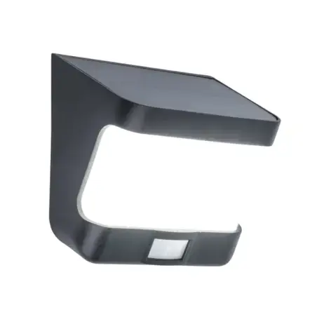 LUTEC Try LED væglampe, sort solcelle med sensor 8W