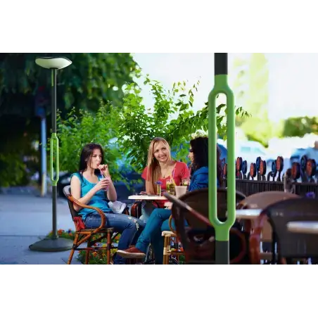 LUTEC Poppy SMART LED udendørs solcelle gulvlampe med bluetooth højtaler