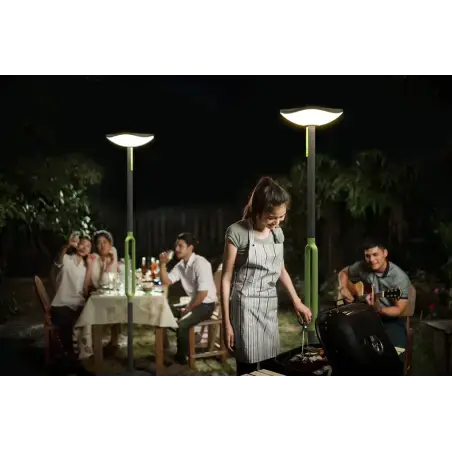 LUTEC Poppy SMART LED udendørs solcelle gulvlampe med bluetooth højtaler