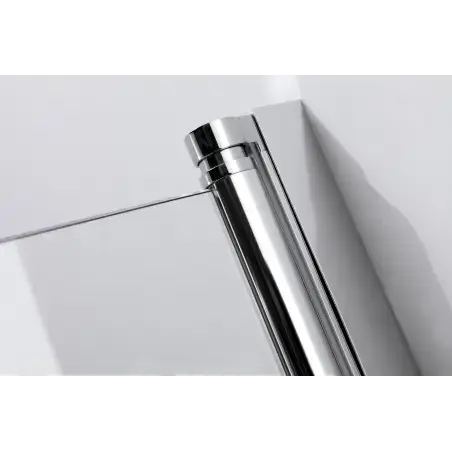 Nortiq brusehjørne med frostet glas, krom profiler - 90 x 90 cm