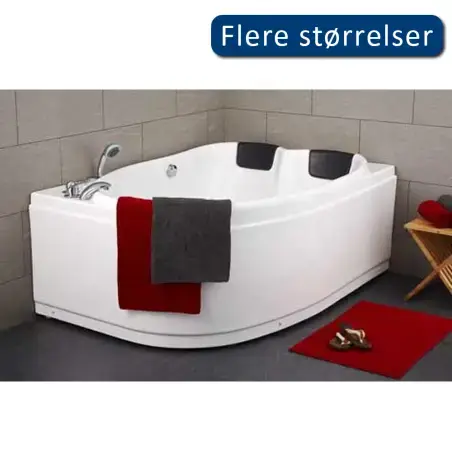 TopDesign spabad 170x120 - 2 personers - Højrevendt