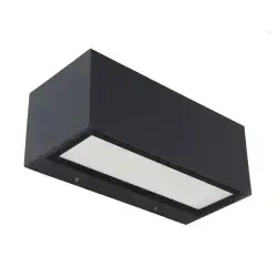 Lutec Gemini Square Medium udendørs LED væglampe 21W