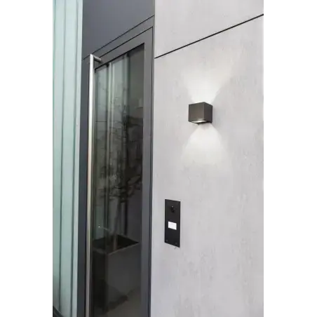 Lutec Gemini Square mini udendørs LED væglampe 9W