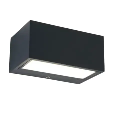 Lutec Gemini Square Small udendørs LED væglampe 10,5W