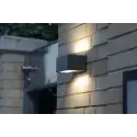 Lutec Gemini Square Small udendørs LED væglampe 10,5W