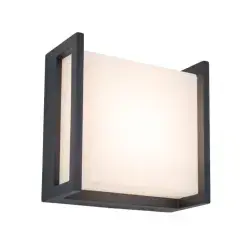 Lutec Qubo LED Small udendørs væglampe 9,5W