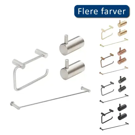 Cassøe Noba tilbehørspakke i børstet rustfri stål