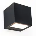 Lutec Gemini Square mini udendørs LED væglampe 9W, mat sort