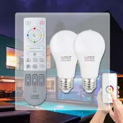 LUTEC LED pærer, White and Color Ambiance E27 - Bundle
