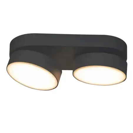 LUTEC Stanos, 2 spot SMART-LED, White Ambiance, mat sort