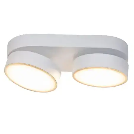 LUTEC Stanos, 2 spot SMART-LED, White Ambiance, mat hvid