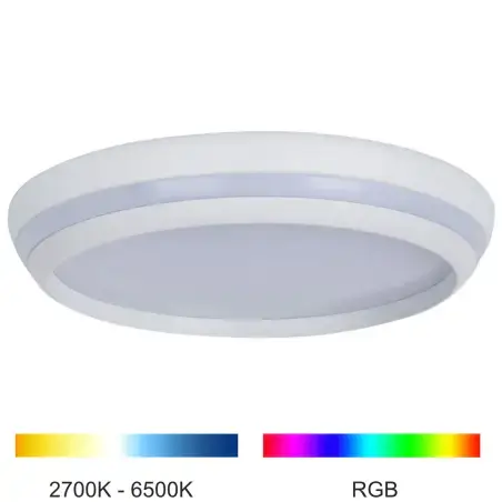 LUTEC Cepa Large SMART-LED loft lampe, White and Colour Ambiance, hvid