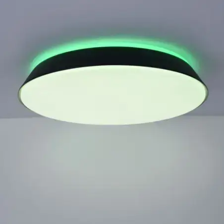 LUTEC Panter SMART-LED loftlampe, White and Colour Ambiance, Mat Sort